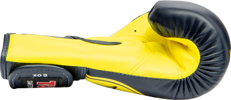 Boxing gloves “KIDS” - blue-yellow, 6 oz [3]