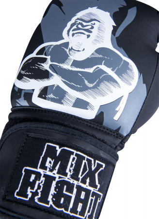Manusi de box „Gorilla Mixfight” - alb -negru, 6 oz [4]