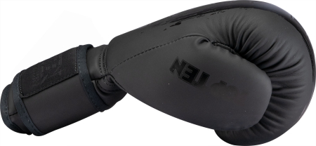 Boxing gloves “Power Ink Kids” - 6 oz, black-black, KidsCut [2]