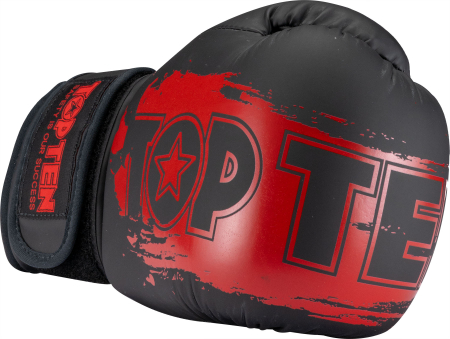 Boxing gloves “Power Ink Kids” - 6 oz, black-red, KidsCut [1]