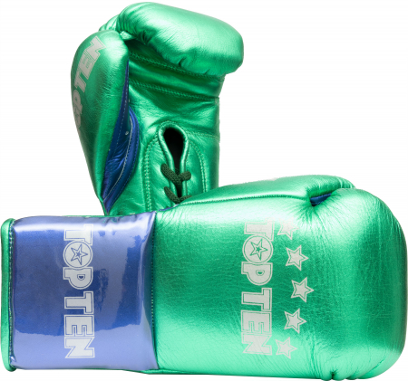 Sporturi - Mănuși de box „Pro Mx” Verde cu  Albastru, 10 oz