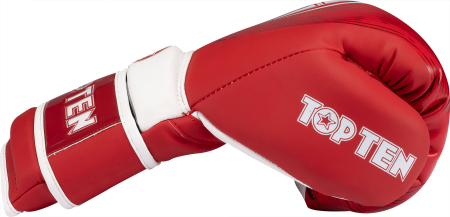 Boxing gloves "WAKO NTB Marks" - 10 oz, red [4]