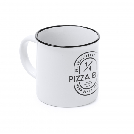 Cana ceramica personalizabila ,cu design retro si margine colorata [2]
