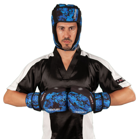 Casca lavabila protectie C-GEAR Sport Respect aprobata WAKO negru/albastru XS [3]