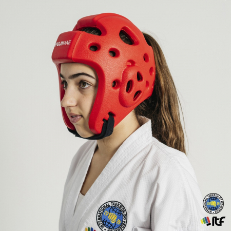 Taekwon-Do - Casca protectie X-Shock ITF APPROVED, Fujimae, Rosu, M