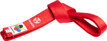 Omologate WKF - Centura WKF Karatae (cu etichetă WKF), Hayashi, Rosu, 280 cm