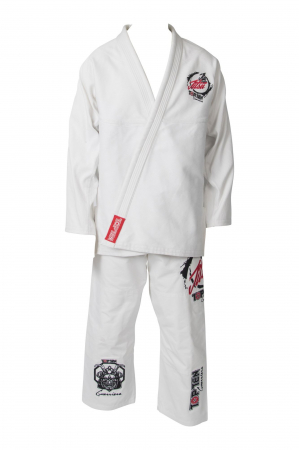 Sporturi - Costum de Jiu Jitsu (BJJ) "Guerriero", Top Ten, Alb, 190cm