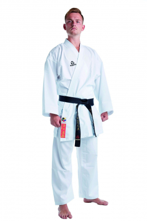 Karate-Gi KUMITE, aprobat de WKF, Hayashi, Alb, 130 cm [0]