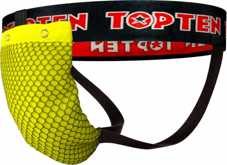 Import - Cup, jockstrap “Mesh” - yellow-black, Junior