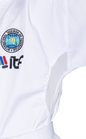 Dobok De-Luxe, aprobat ITF, Top Ten, Alb, 110 cm [6]