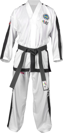 Dobok Instructor Diamond, aprobat ITF, Top Ten, Alb, 4-6 Dan, 180cm [1]