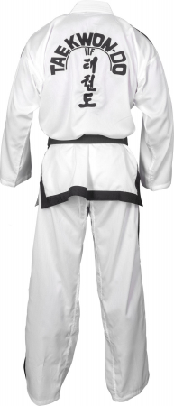 Dobok Instructor Diamond, aprobat ITF, Top Ten, Alb, 4-6 Dan, 160cm [2]