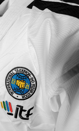 Dobok Master Instructor "Air Deluxe", aprobat ITF, Top Ten, Alb, 160 cm [2]