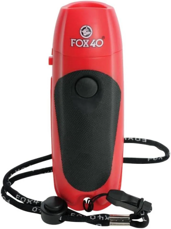 Accesorii sala/competitie - Fluier electric 3 ton-uri FOX 40, rosu