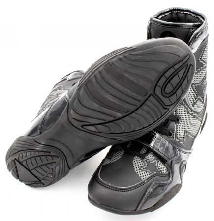 Ghete box "Black Star", Top Ten, Negri cu scris gri, 36 [1]