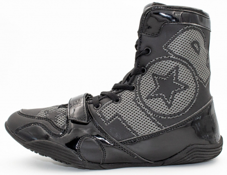 Ghete box "Black Star", Top Ten, Negri cu scris gri, 36 [6]