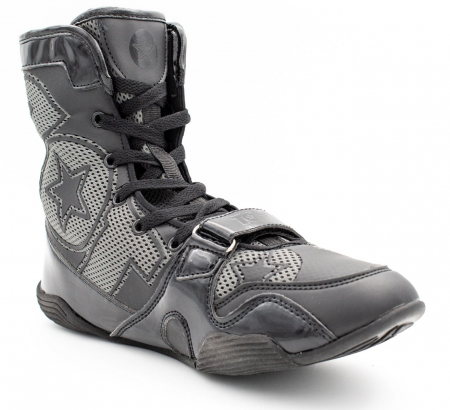 Ghete box "Black Star", Top Ten, Negri cu scris gri, 36 [7]