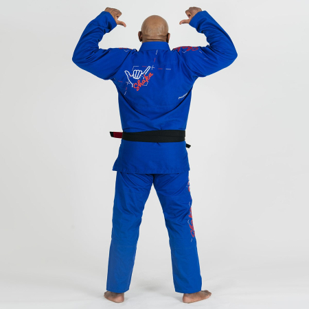 Gi Jiu Jitsu Brazilian SHAKA 20, albastru, 190 cm [7]