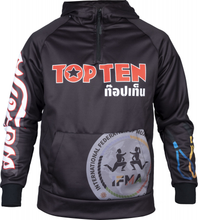 Tricouri sport barbati - Hanorac „Pee Pong”, Top Ten, IFMA, Negru, XL