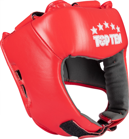 Import - Head Guard "Competition" - red, size L, with DBV certification for competitions of the German Boxing Association (Deutscher Boxsport-Verband e.V.)