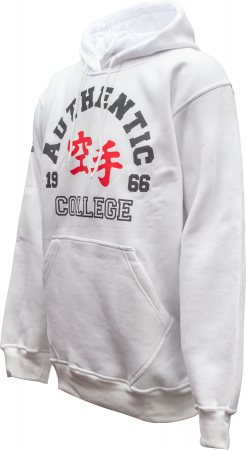 Hoodie “Authentic Karate College” - white, size XL [1]