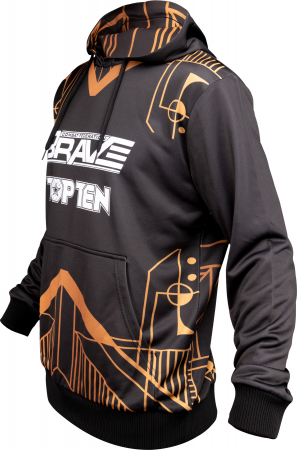 Hanorac "BRAVE" - Negru/Auriu, XL [2]