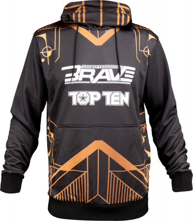 MMA - Hanorac "BRAVE" - Negru/Auriu, XXL