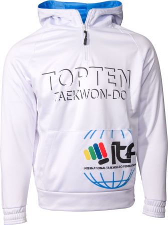 Hanorace sport barbati - Hanorac “ITF SHADOW”, Top Ten, alb, XXL