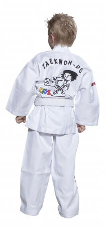 Dobok ITF KIDS, aprobat ITF, Top Ten, Alb, 100 cm [1]