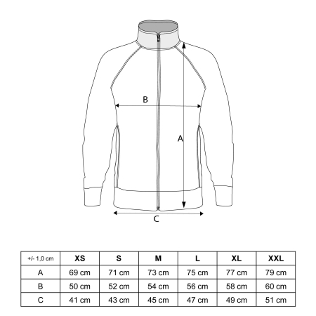 Jacheta sport “ITF Synergy” - alb-albastru, marimea XS [4]