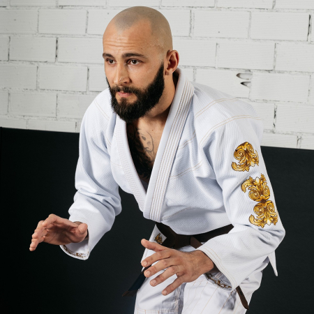 Jiu Jitsu Gi. Brazilian QS Shaka 21, alb, 160 cm [3]