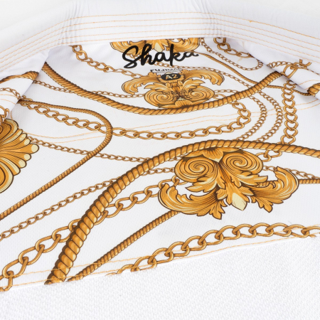 Jiu Jitsu Gi. Brazilian QS Shaka 21, alb, 160 cm [9]