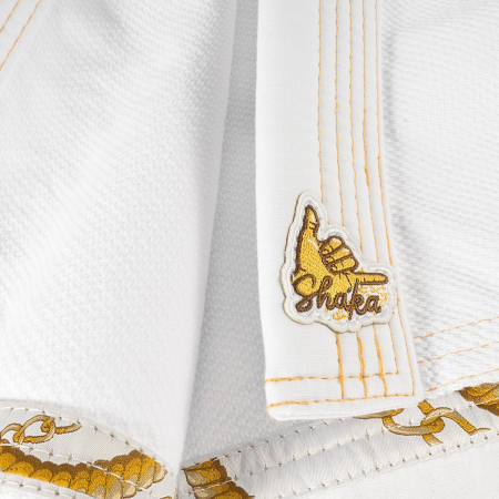 Jiu Jitsu Gi. Brazilian QS Shaka 21, alb, 160 cm [13]