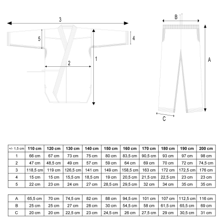 Judo-Gi "Todai", Hayashi, Alb, 150 cm [1]