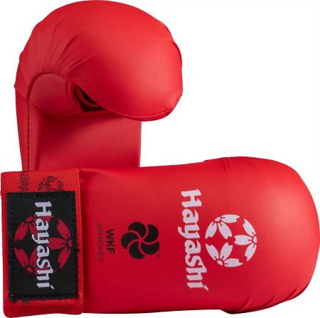Karate Gloves - Karate fist protector "TSUKI WKF" - red, size XS