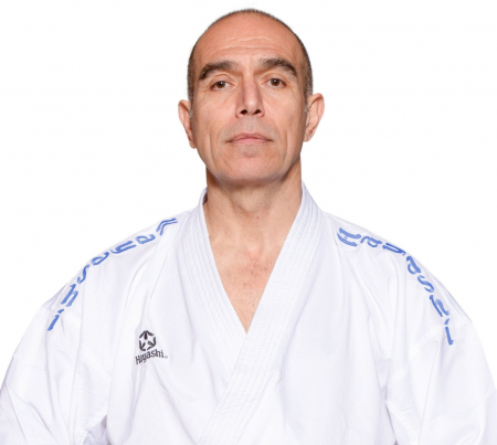 Karate Gi “Air Deluxe”, aprobat WKF, Hayashi, Alb-Albastru, 160 cm [1]