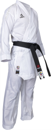 Import - Karate gi "Air Deluxe" - white, with white embroidery, size 130 cm