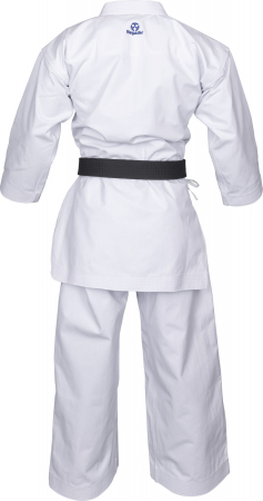 Karate-Gi “Bunkai 2.0” ( aprobat WKF), alb cu broderoe albastra, 190 cm [3]