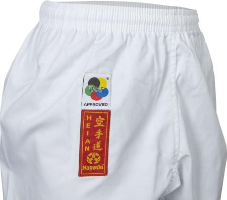 Karate-Gi HEIAN, aprobat WKF, Hayashi, Alb, 190 cm [3]