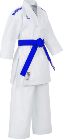 Sporturi - Karate Gi “Jingu” - Alb, broderie albastra, marime 175 cm