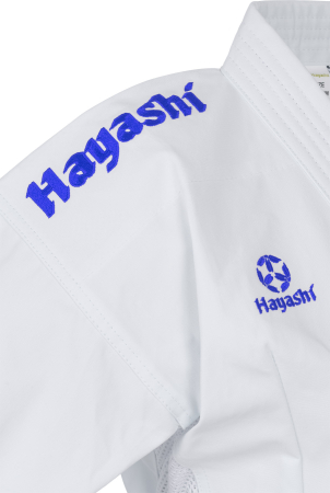 Karate Gi “Jingu” - white, with blue embroidery, size 185 cm [4]