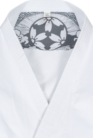 Karate Gi “Jingu” - Alb, broderie alba, marime 170 cm [6]