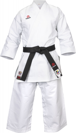 Ultimele bucati - Karate-Gi Katamori, aprobat WKF, Hayashi, Alb, 135 cm