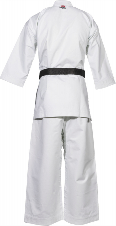 Karate-Gi Katamori, aprobat WKF, Hayashi, Alb cu broderie alba, 200 cm [1]