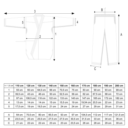 Karate-Gi “Kirin” - fekete, 120 cm-es méret - Copie [2]