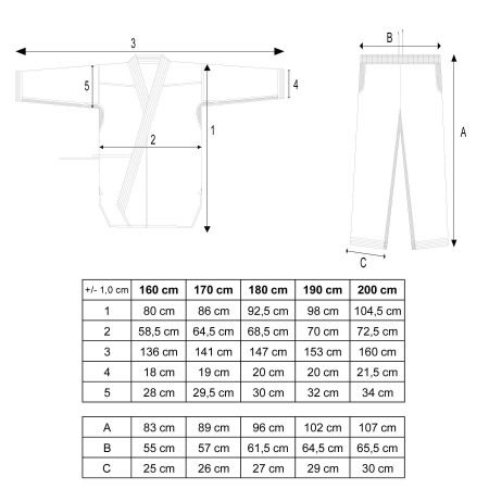 Karate-Gi "Legenda", Hayasi, alb, 200 cm [8]
