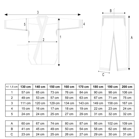 Karate-Gi Reikon, aprobat de WKF, Hayashi, Alb, 170 cm [8]