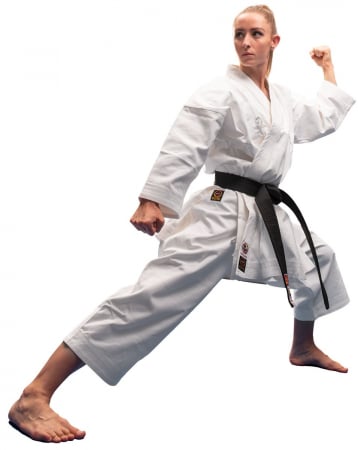 Karate-Gi „Tenno Elite“, aprobat WKF, Hayashi, Alb, 140 cm [4]