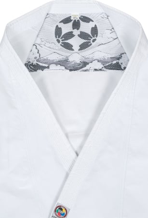 Karate gi “Tenno Premium” - Alb, broderie alba, marime 175 cm [6]