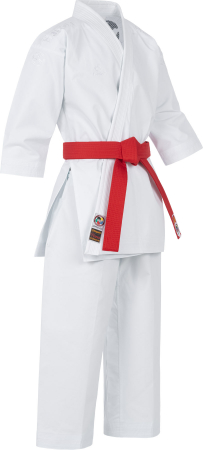 Ultimele bucati - Karate gi “Tenno Premium” - Alb, broderie alba, marime 150 cm